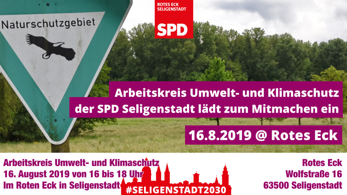 AK Umwelt- und Klimaschutz der SPD Seligenstadt lädt zum Mitmachen ein