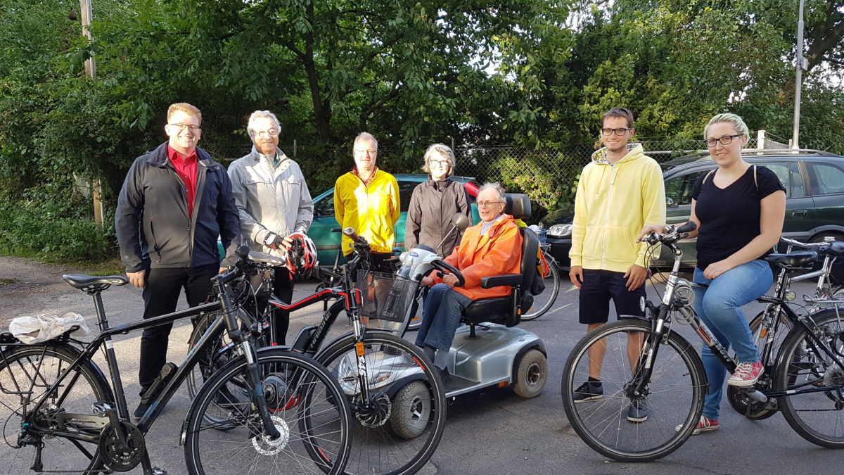 SPD-Fraktion mit dem Fahrrad in Seligenstadt unterwegs
