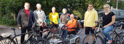 SPD-Fraktion mit dem Fahrrad in Seligenstadt unterwegs