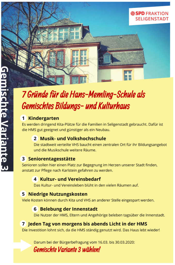 7 Gründe für die Hans-Memling-Schule als gemischtes Bildungs- und Kulturhaus